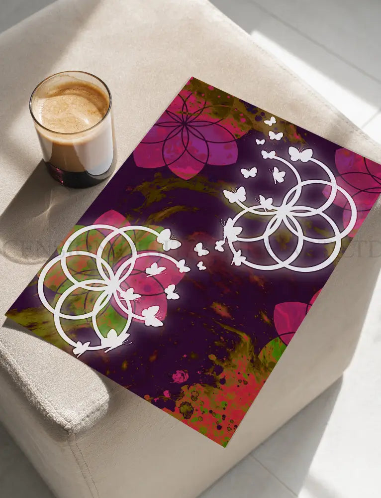Seed of Life Art Prints | Sacred Geometry Wall Art | Set of Two