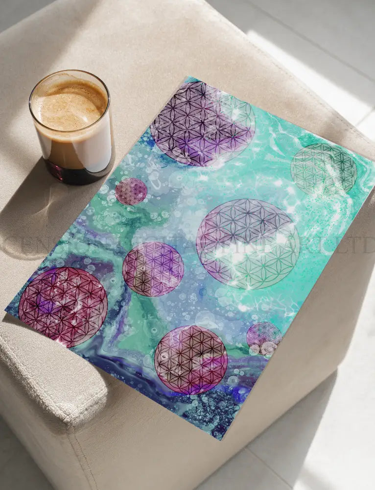Sacred Geometry Art Prints | Fibonacci Wall Art | Set of Two