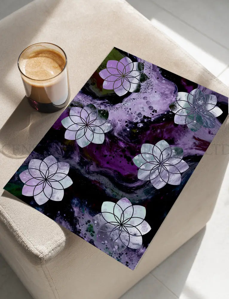 Seed of Life Art Print, sacred geometry wall art