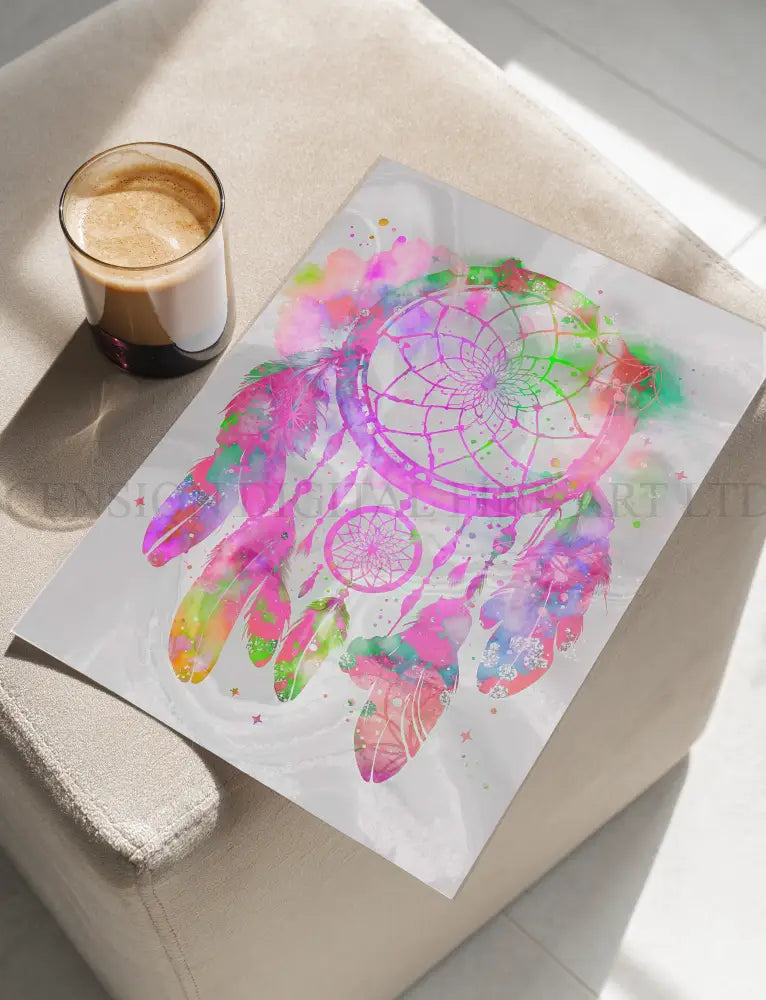 Meditation Art Print | Spiritual Wall Art | Dreamcatcher