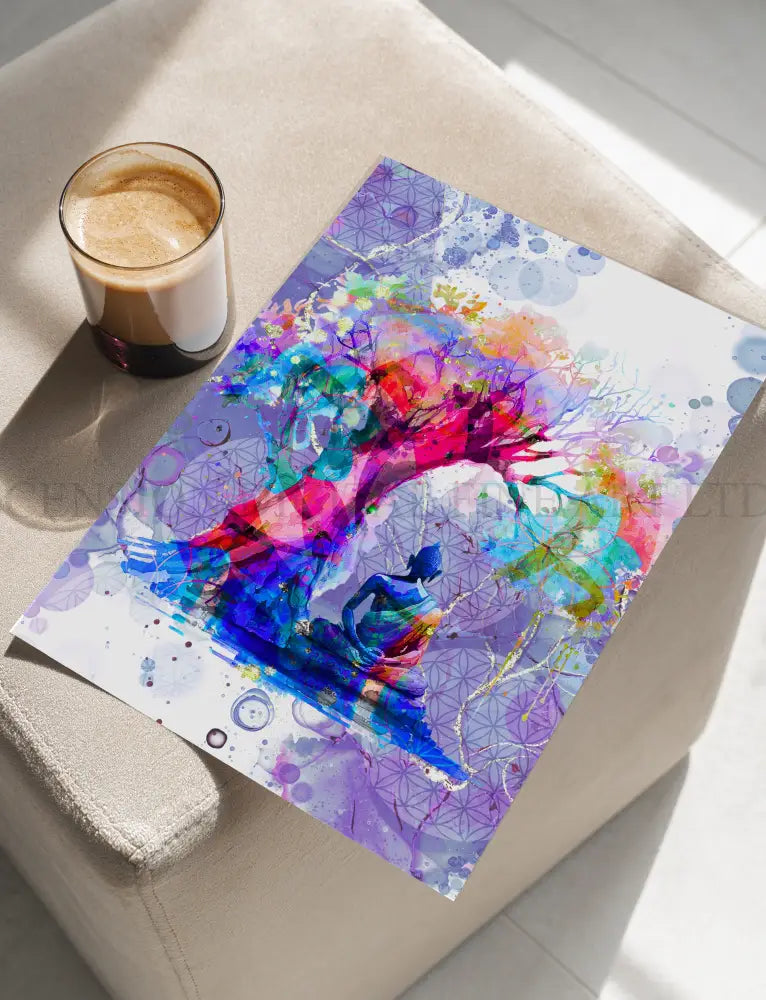 Meditation Buddha Art Print | Spiritual Wall Art