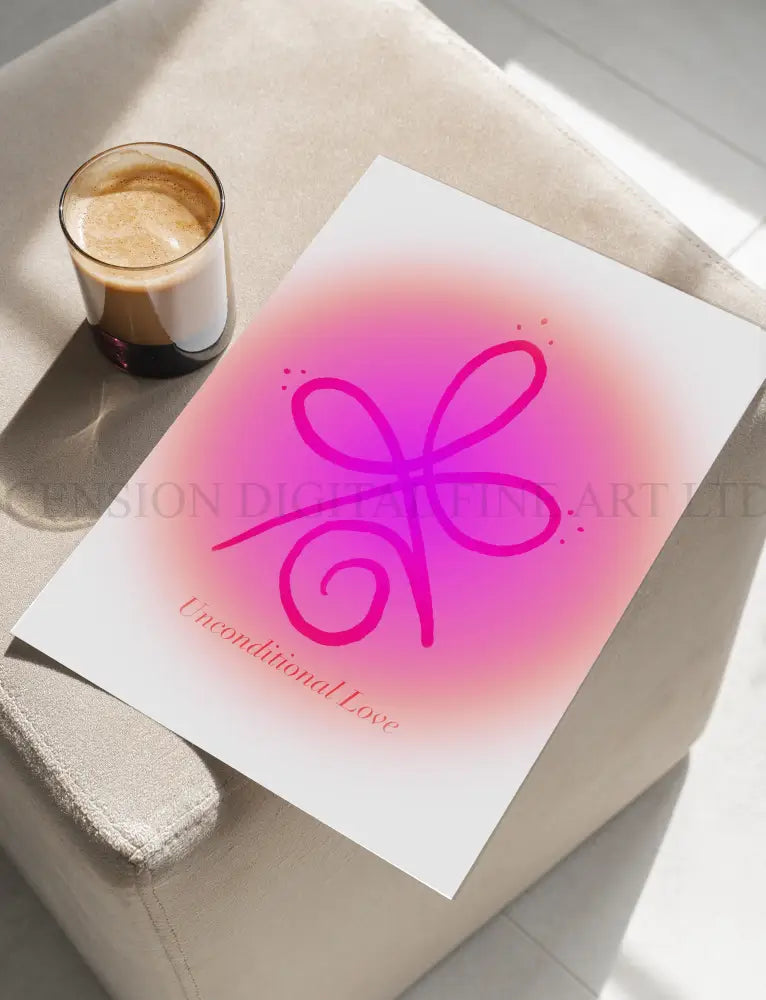 Angelic Symbols Art Print | Healing Zibu Art | Unconditional Love