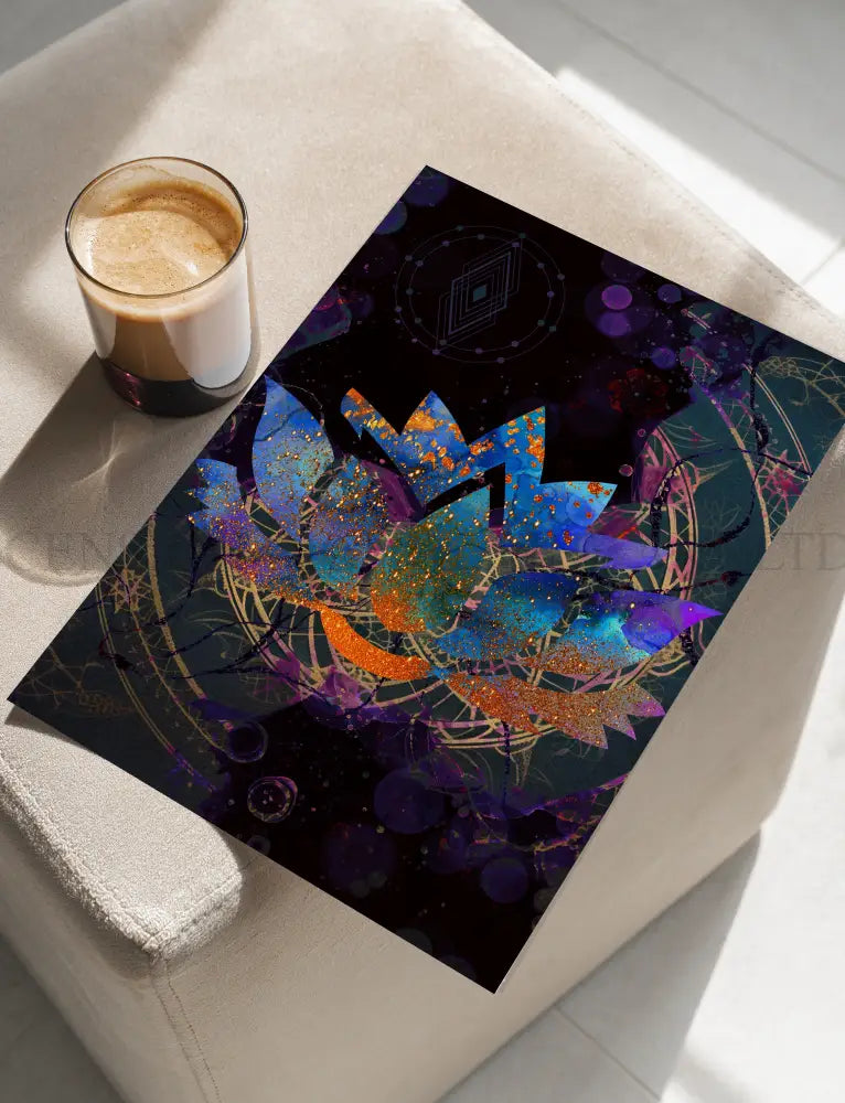 Meditation Art Print | Lotus | Spiritual Wall Art