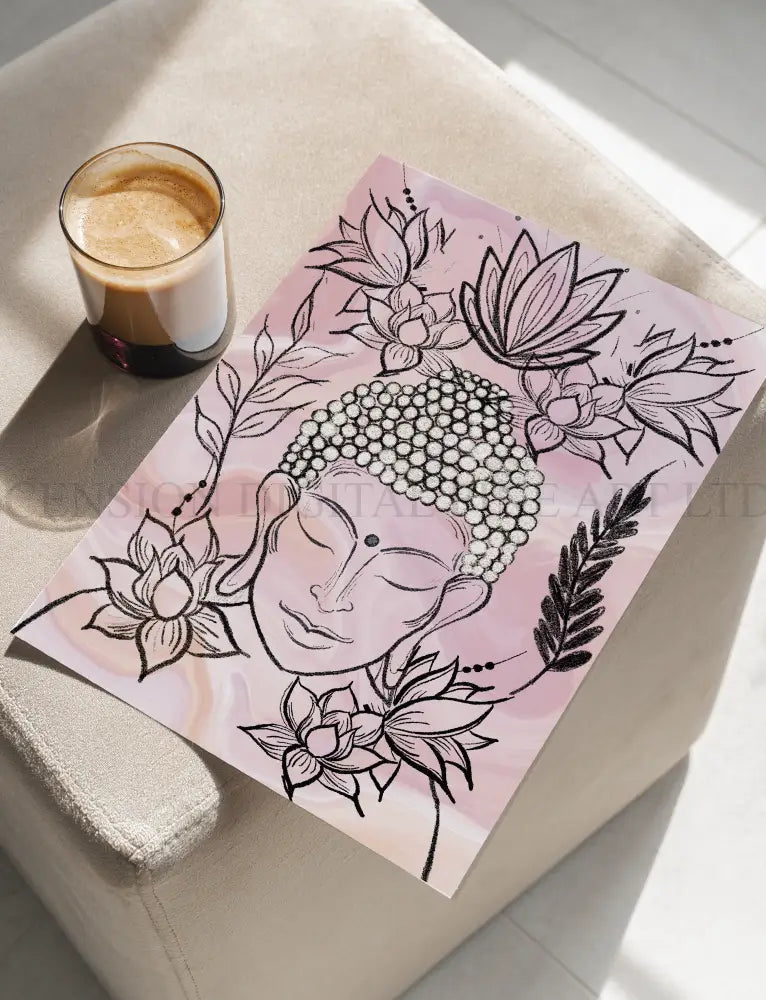 Meditating Buddha Art Print | Spiritual Wall Art