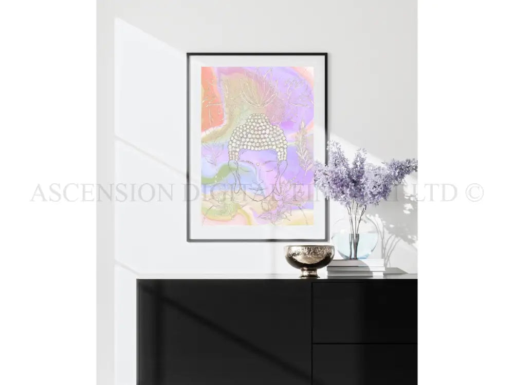Meditating Buddha Art Print | Spiritual Wall Art