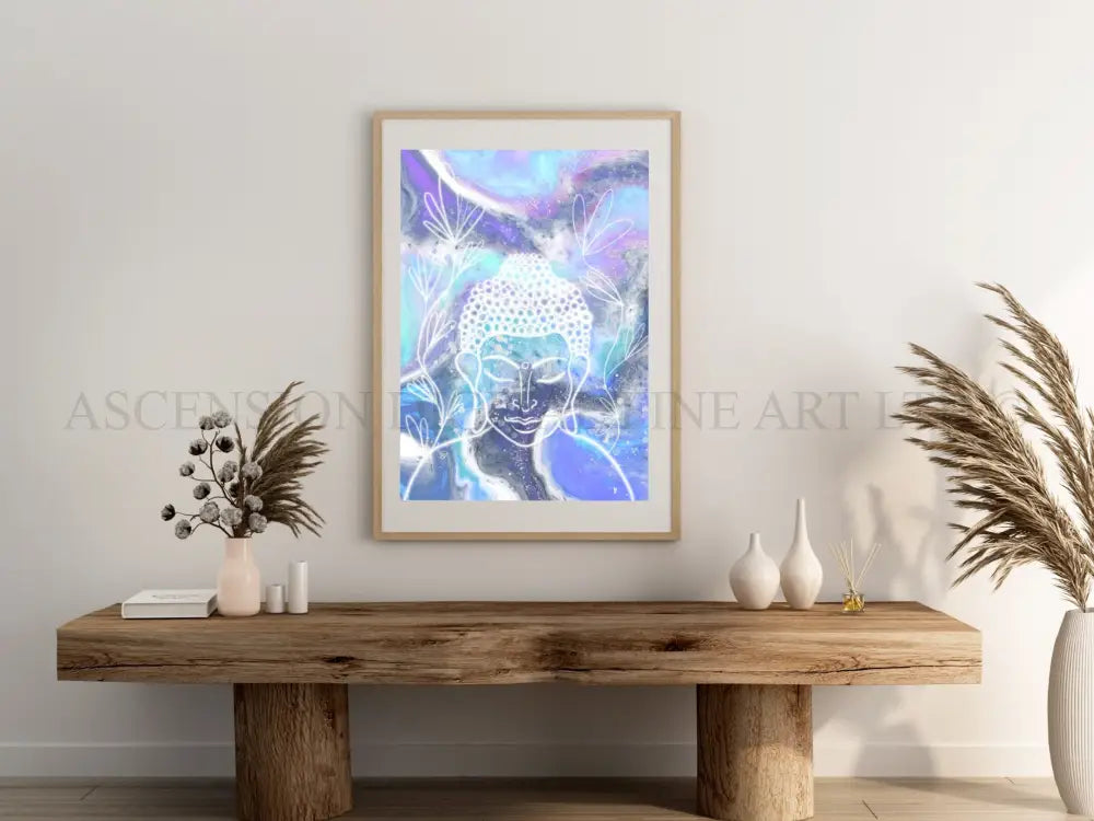 Buddha art print, spiritual wall art