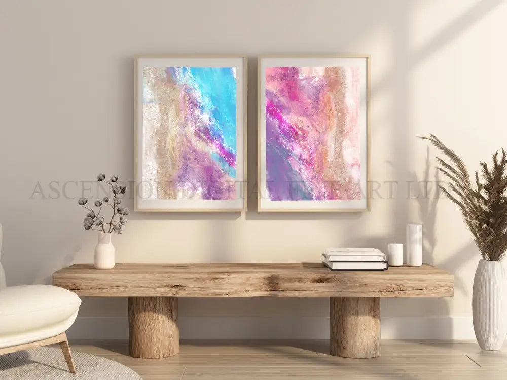 Abstract coastal art prints