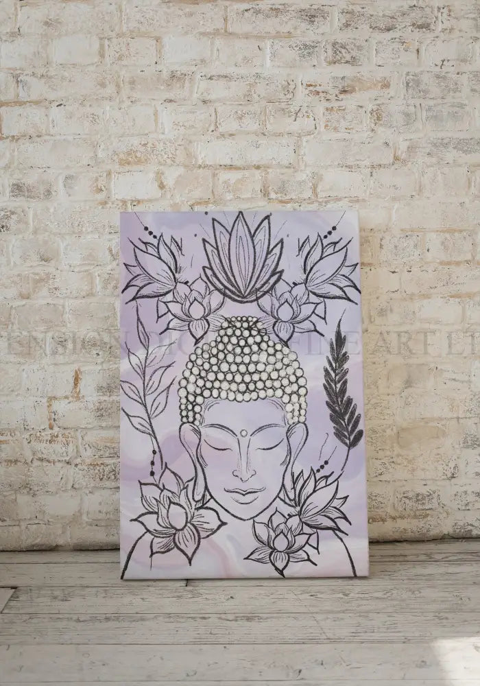 Buddha art print, spiritual wall art