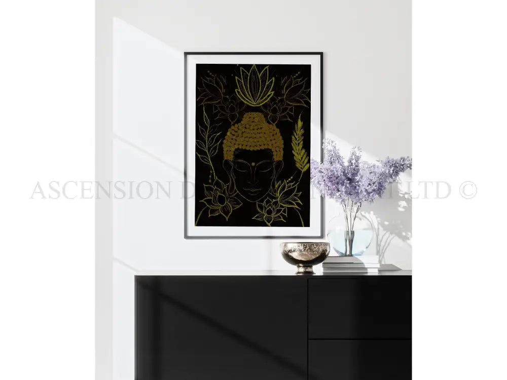Meditating Buddha Art Print | Spiritual Wall Art