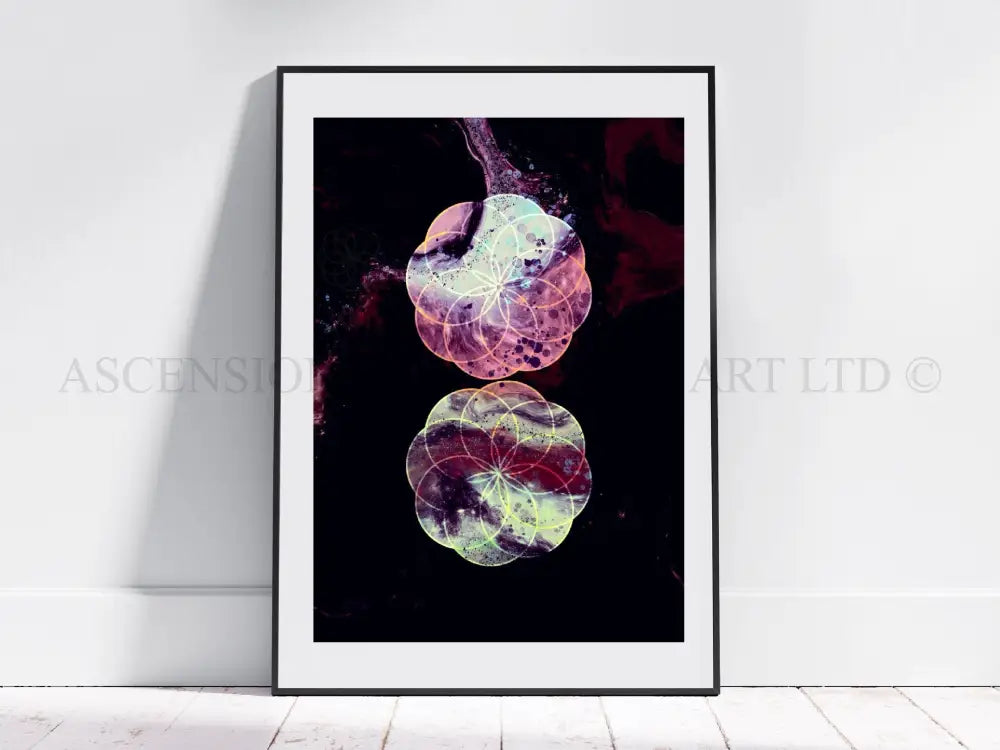 Sacred geometry art print, spiritual wall art