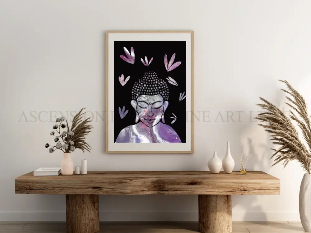 Buddha art print, spiritual wall art