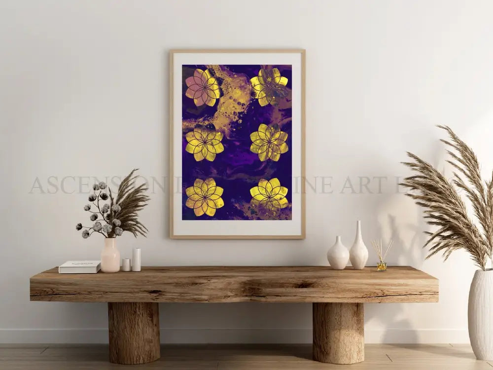 Seed of life art print, spiritual wall art