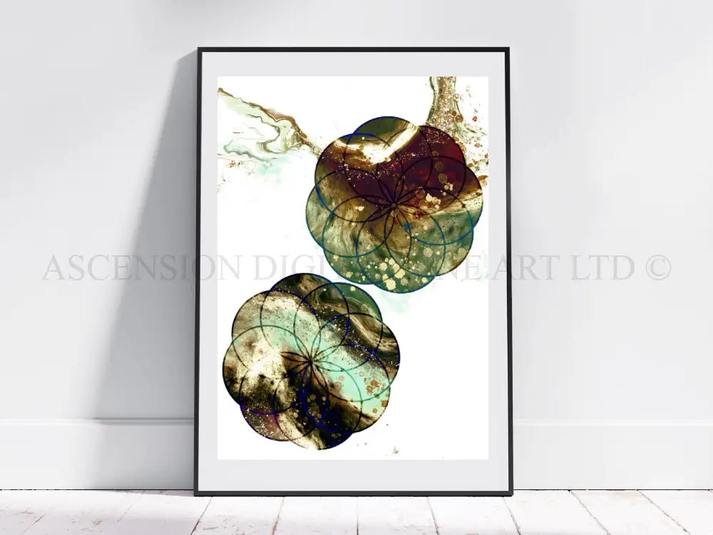 Sacred geometry art print, spiritual wall art