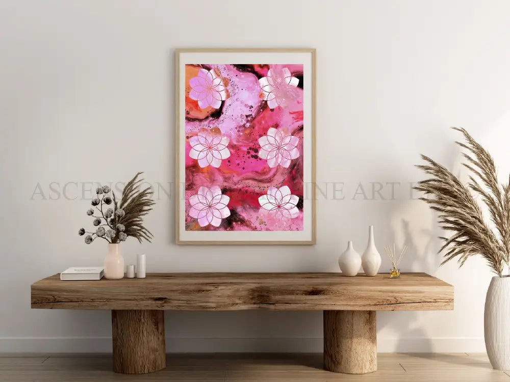 Seed of life art print, sacred geometry wall art