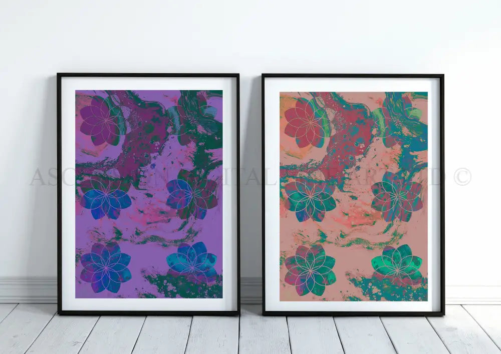 Sacred geometry art print, spiritual wall art