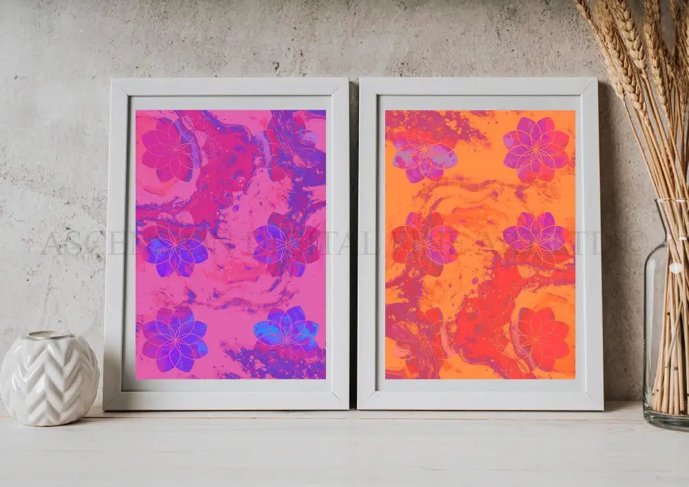 Sacred geometry art print, spiritual wall art