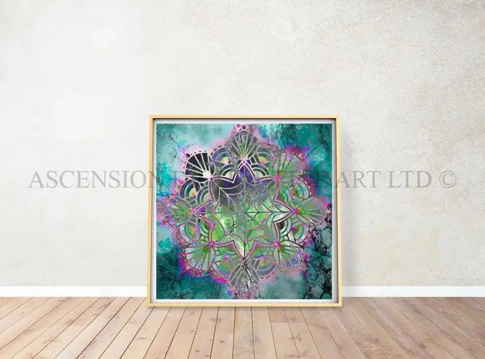 Mandala art print, Mandala wall art