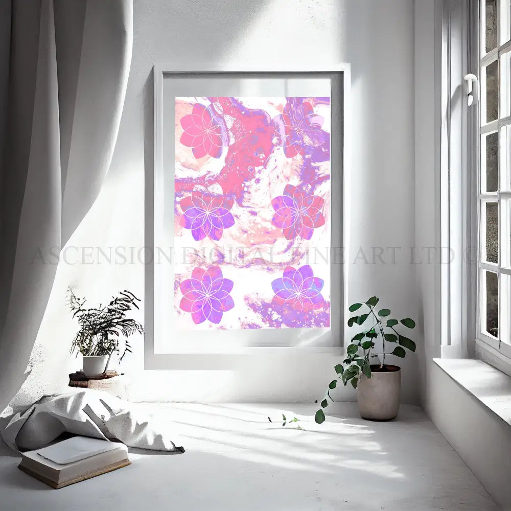 Sacred Geometry Art Print | Seed of Life | Sacred Geometry Wall Art | Set of Two