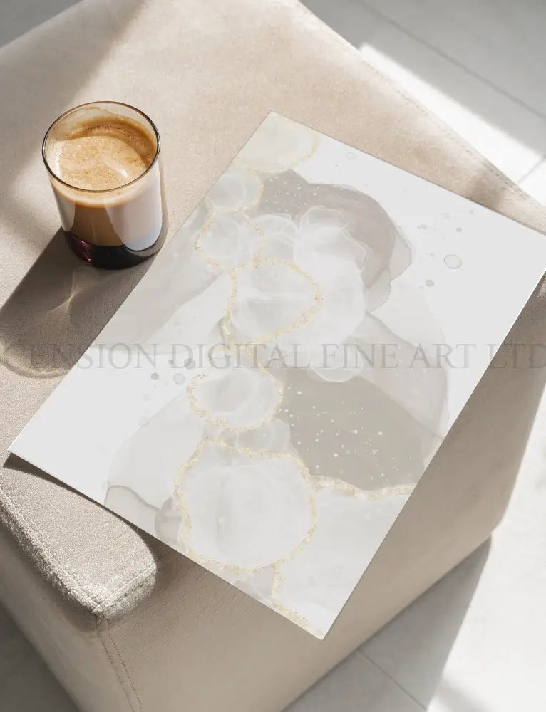 Neutral Abstract Art Print