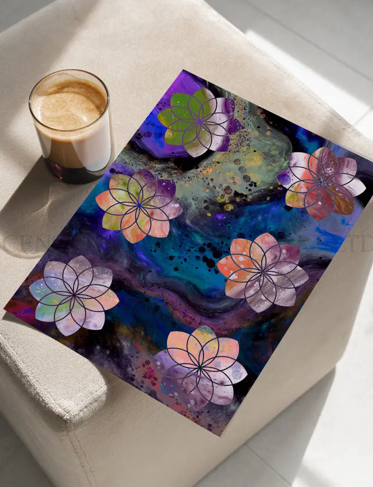 Seed of Life Art Print | Sacred Geometry Wall Art | Set of Two