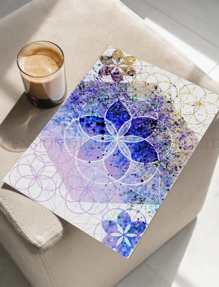 Fibonacci Art Prints | Sacred Geometry Wall Art | Set of Two