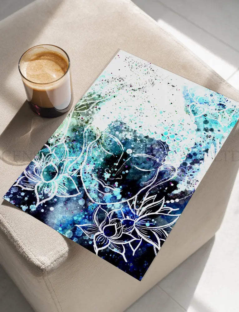 Buddha meditating art print