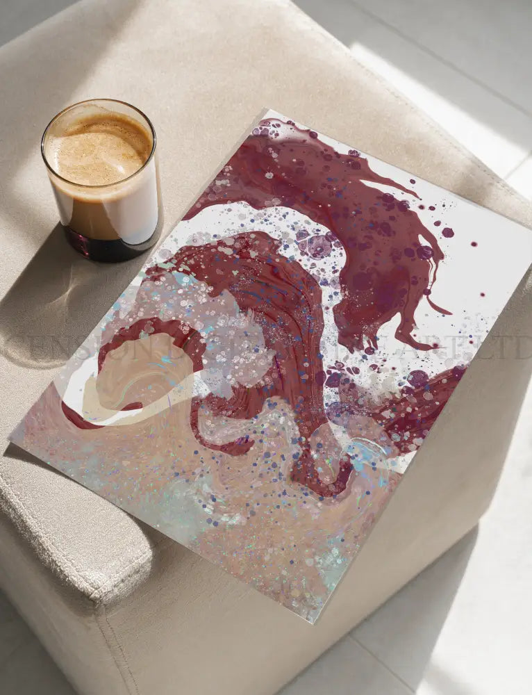 Abstract Coastal Art Prints | Spiritual Wall Art | Set of Two