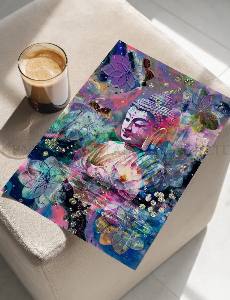 Meditating Buddha Art Print | Spiritual Wall Art