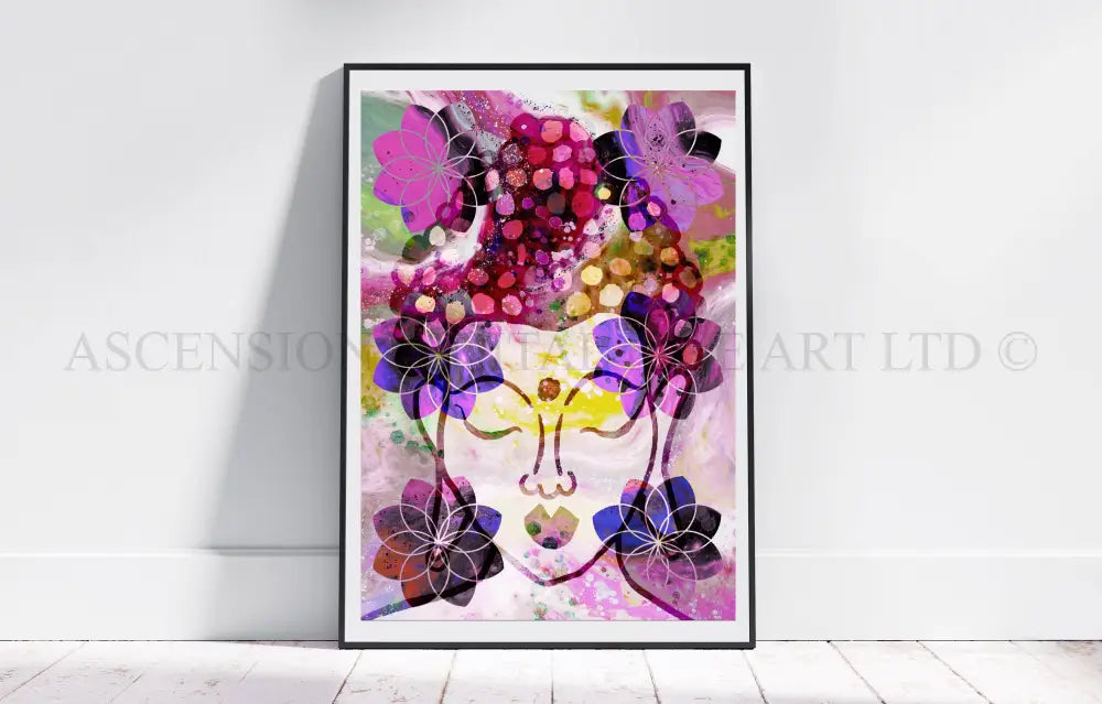 Buddha art print, spiritual wall art