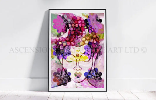 Buddha art print, spiritual wall art