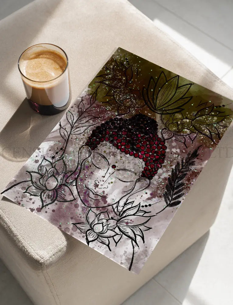 Meditating Buddha Art Print | Spiritual Wall Art