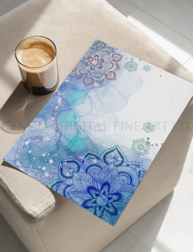 Mandala Art Print | Meditation Wall Art | Spiritual Art | Set of Two