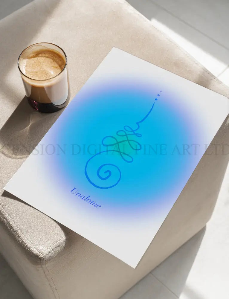 Angelic Symbols Art Print | Healing Zibu Art | Unalome
