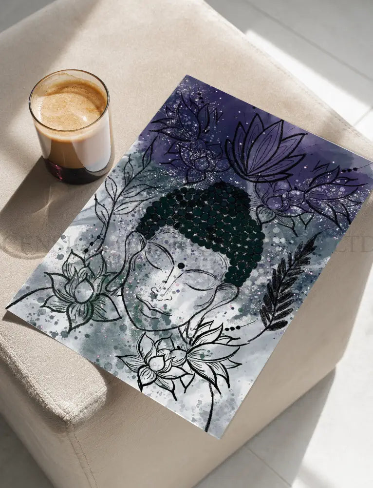 Meditating Buddha Art Print | Spiritual Wall Art