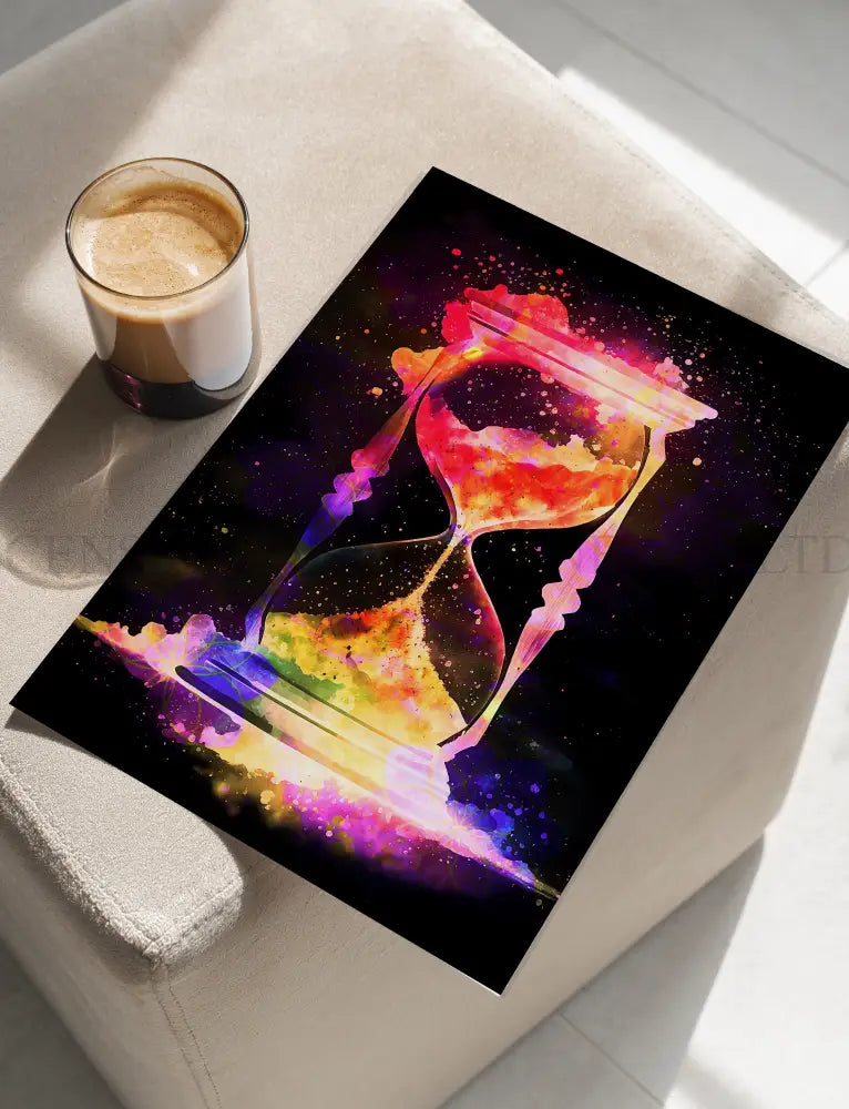Meditation Art Print | Hourglass | Spiritual Wall Art