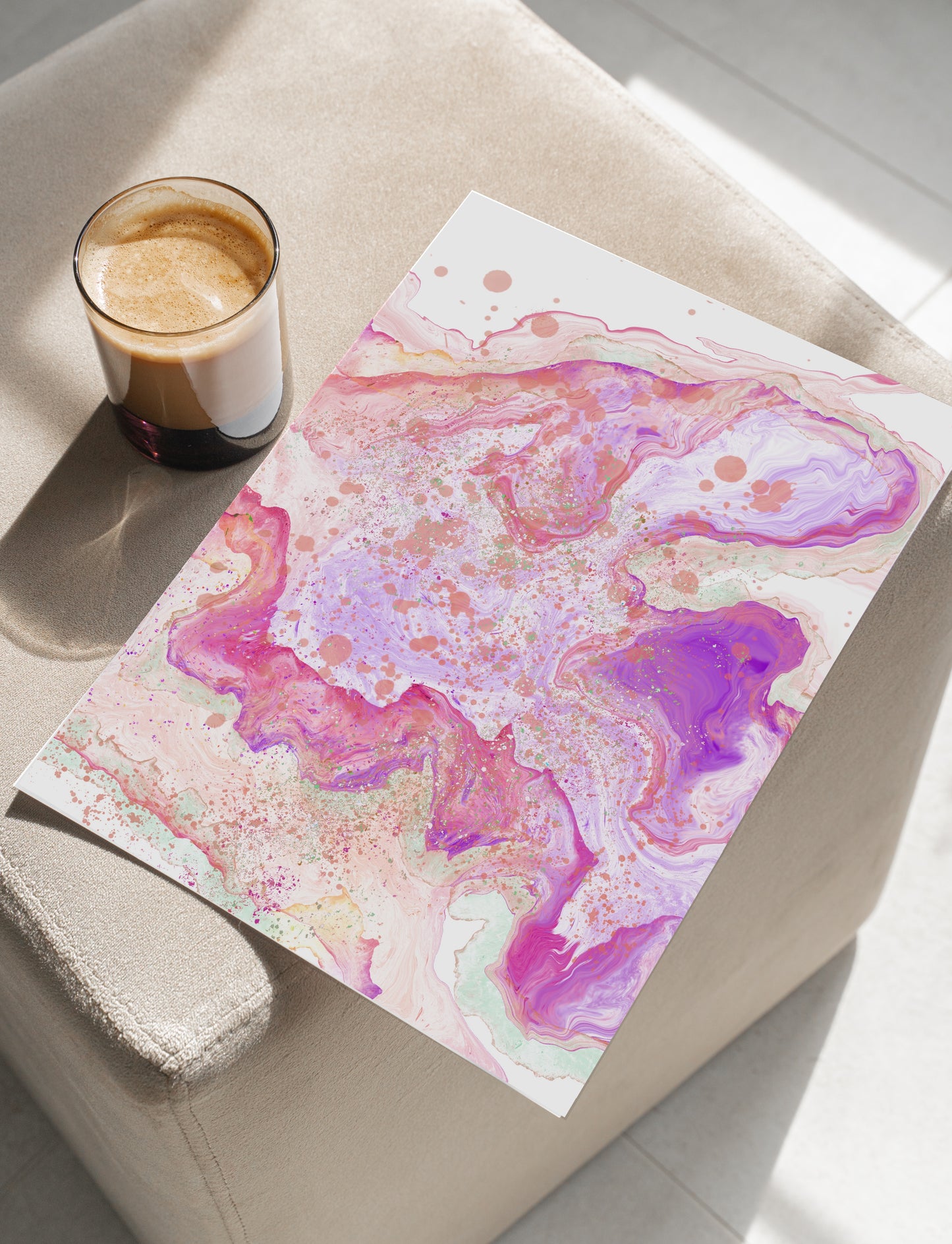 Abstract Coastal Art Prints | Spiritual Wall Art | Set of Two