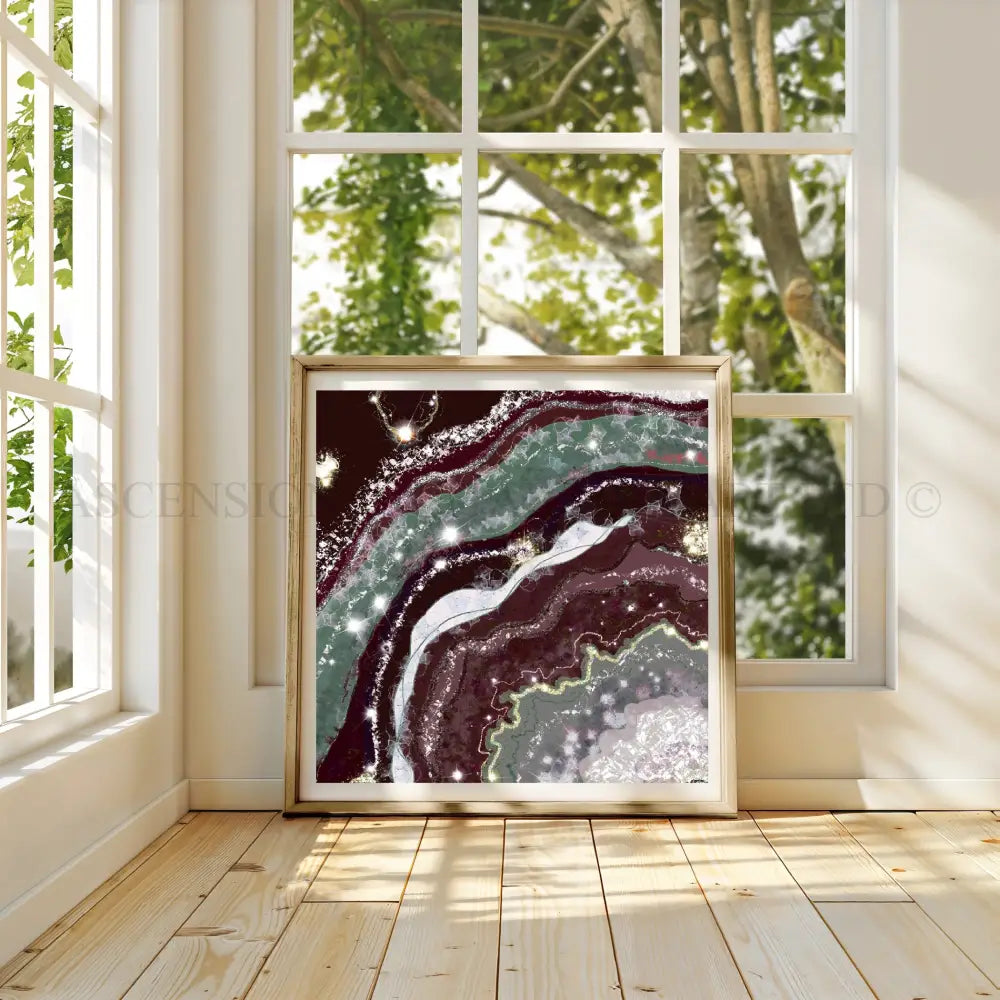 Geode art print 