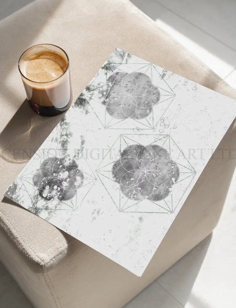 Sacred Geometry Art Print| Seed of Life | Spiritual Wall Art