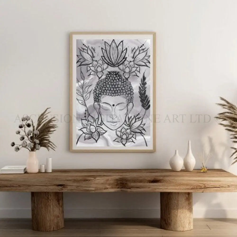 Meditating Buddha Art Print | Spiritual Wall Art