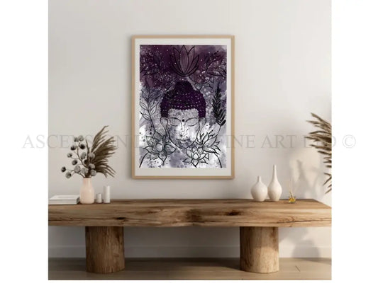 Meditating Buddha art print | Spiritual Wall Art
