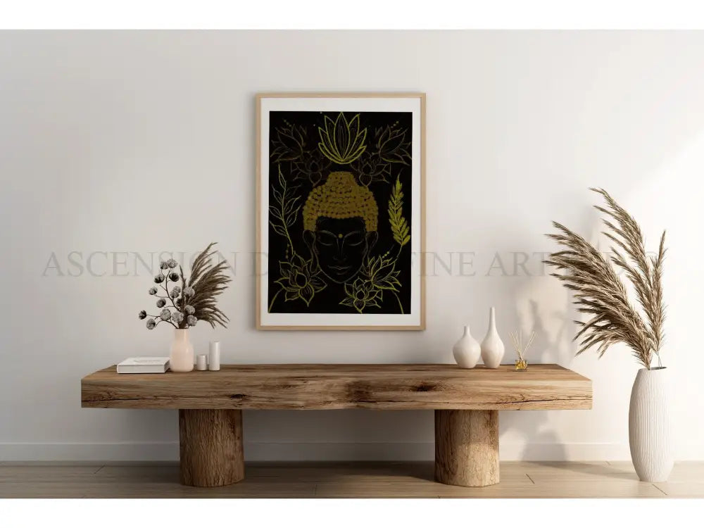 Meditating Buddha Art Print | Spiritual Wall Art