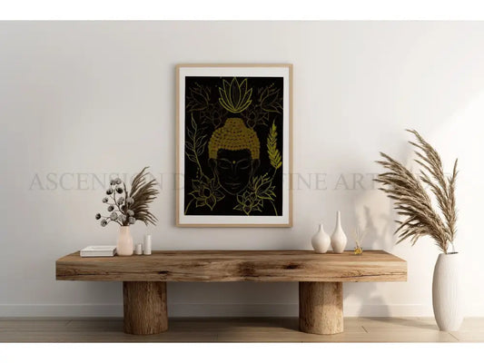 Meditating Buddha Art Print | Spiritual Wall Art