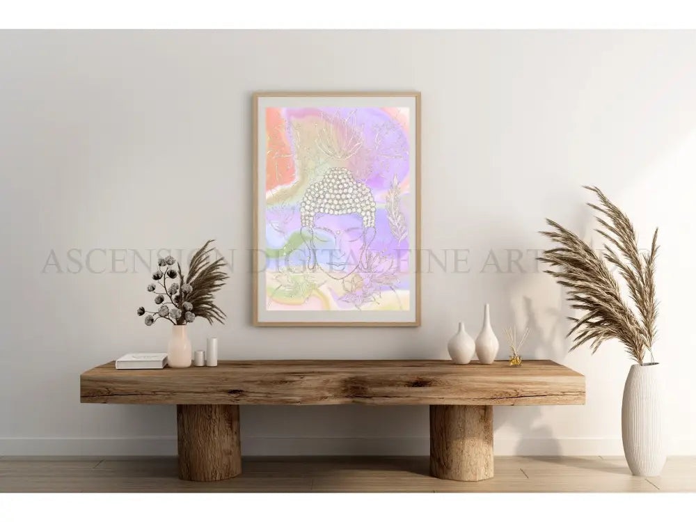 Meditating Buddha Art Print | Spiritual Wall Art
