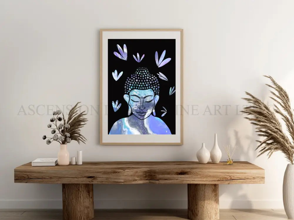 Buddha art print, spiritual wall art 