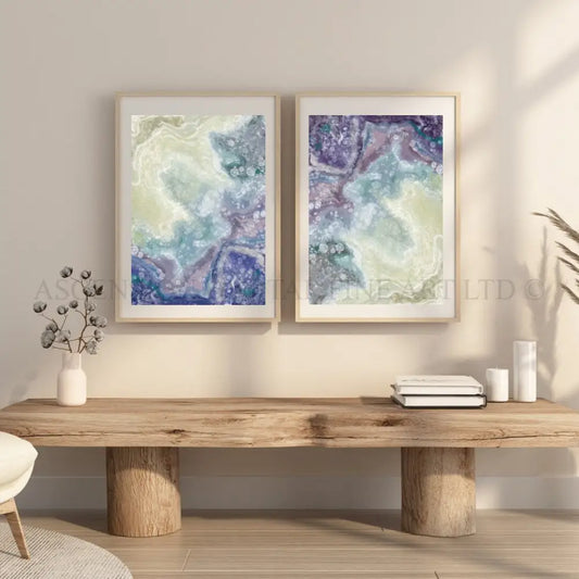 Abstract coastal art prints