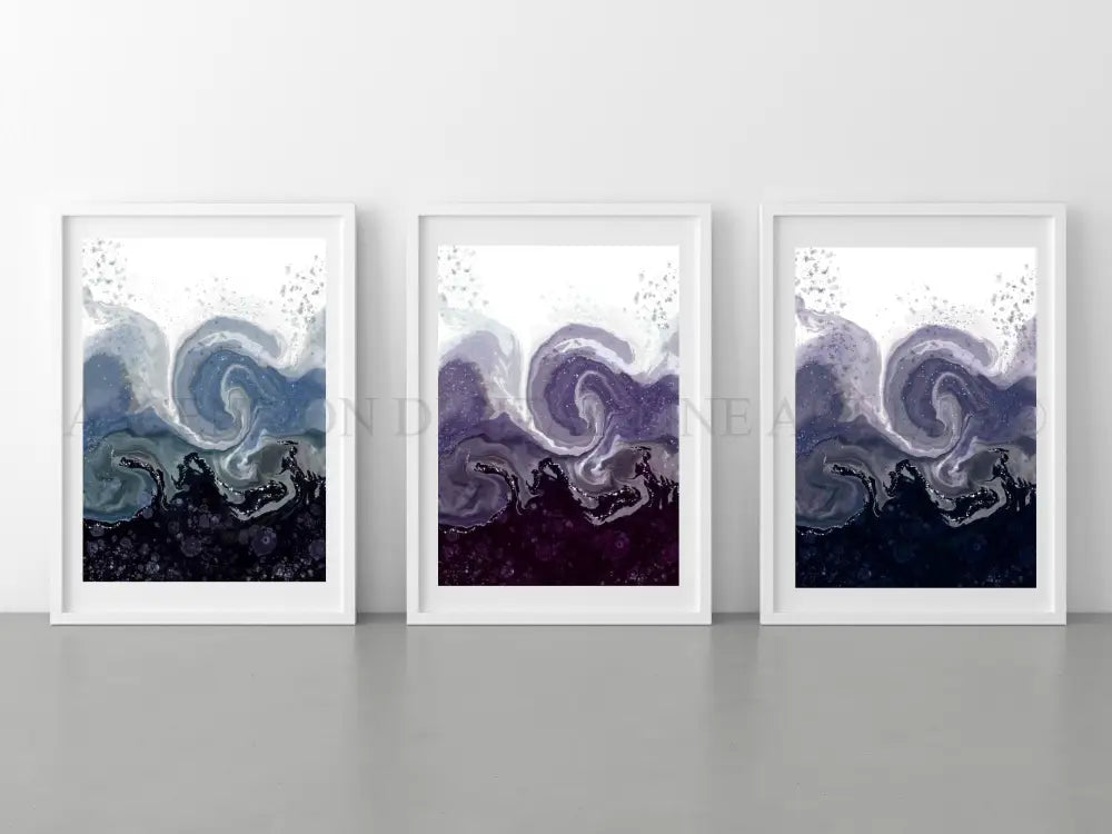 abstract coastal art prints