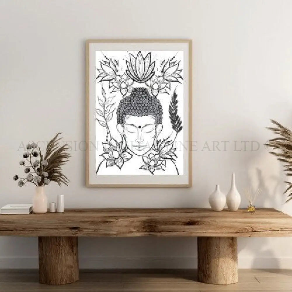 Buddha art print , spiritual wall art