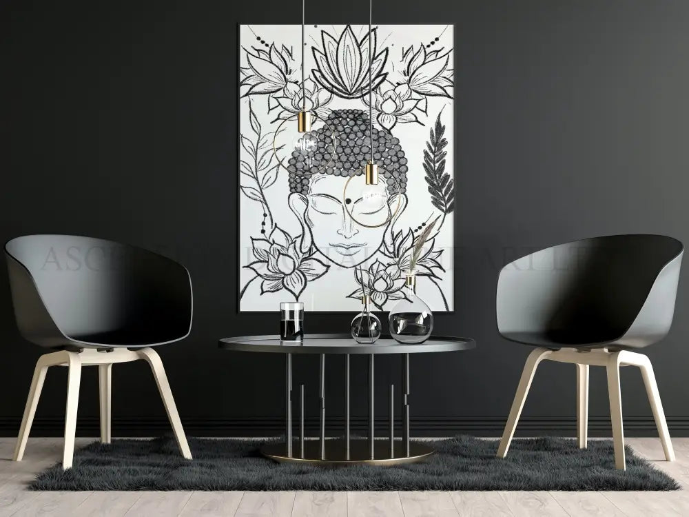 Buddha art print, spiritual wall art