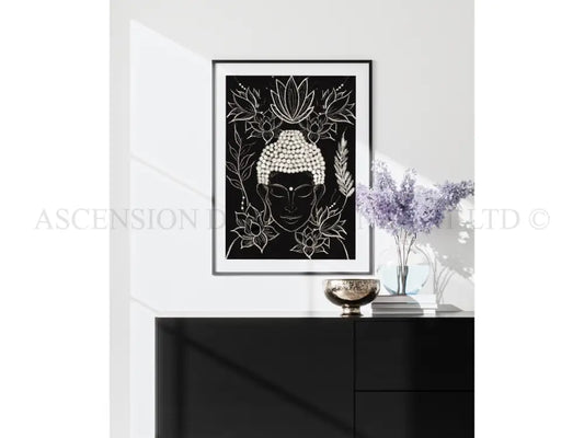 Buddha art prints, spiritual wall art
