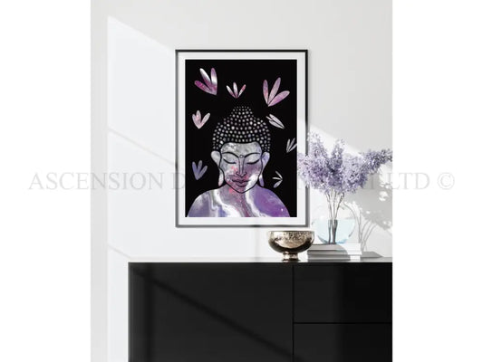 Buddha art print, spiritual wall art